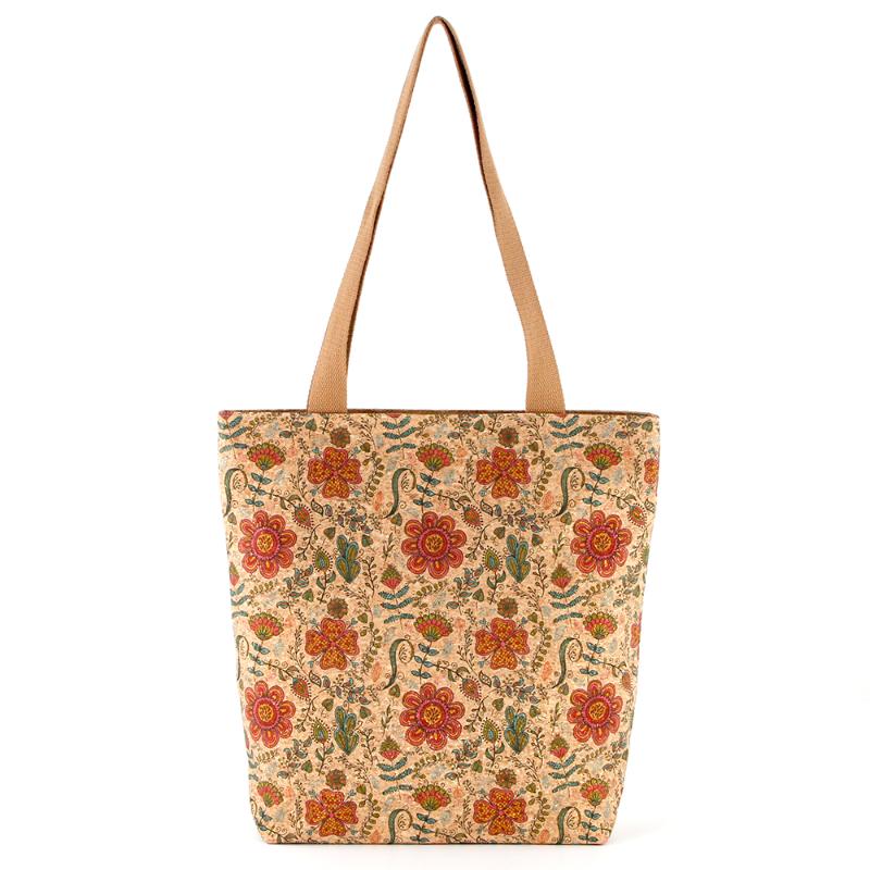 Boodschappentas van kurk met print