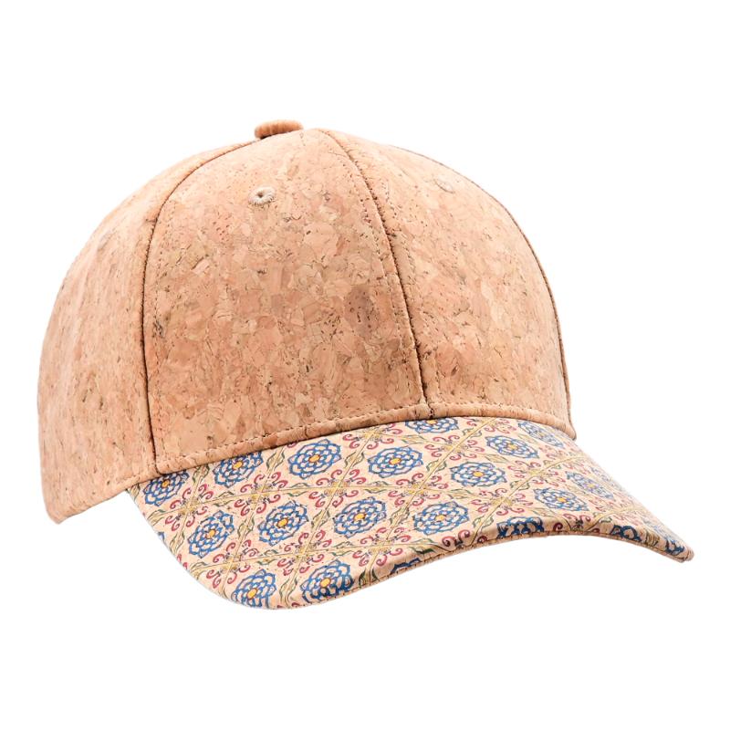 Retro bedrukte kurk Fedora hoed